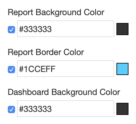 Dark Background Dashboard Setup