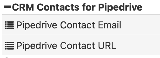 CRM Fields