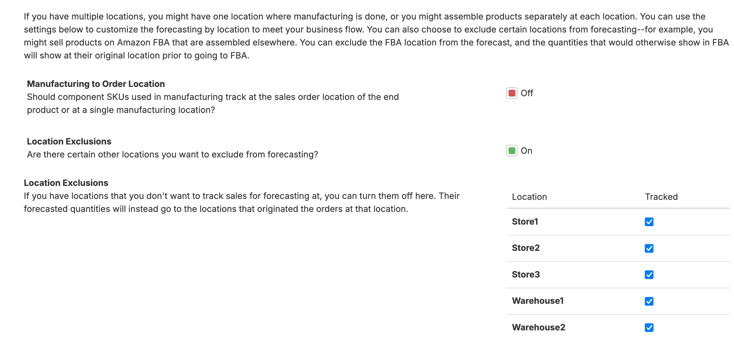 Inventory Configuration