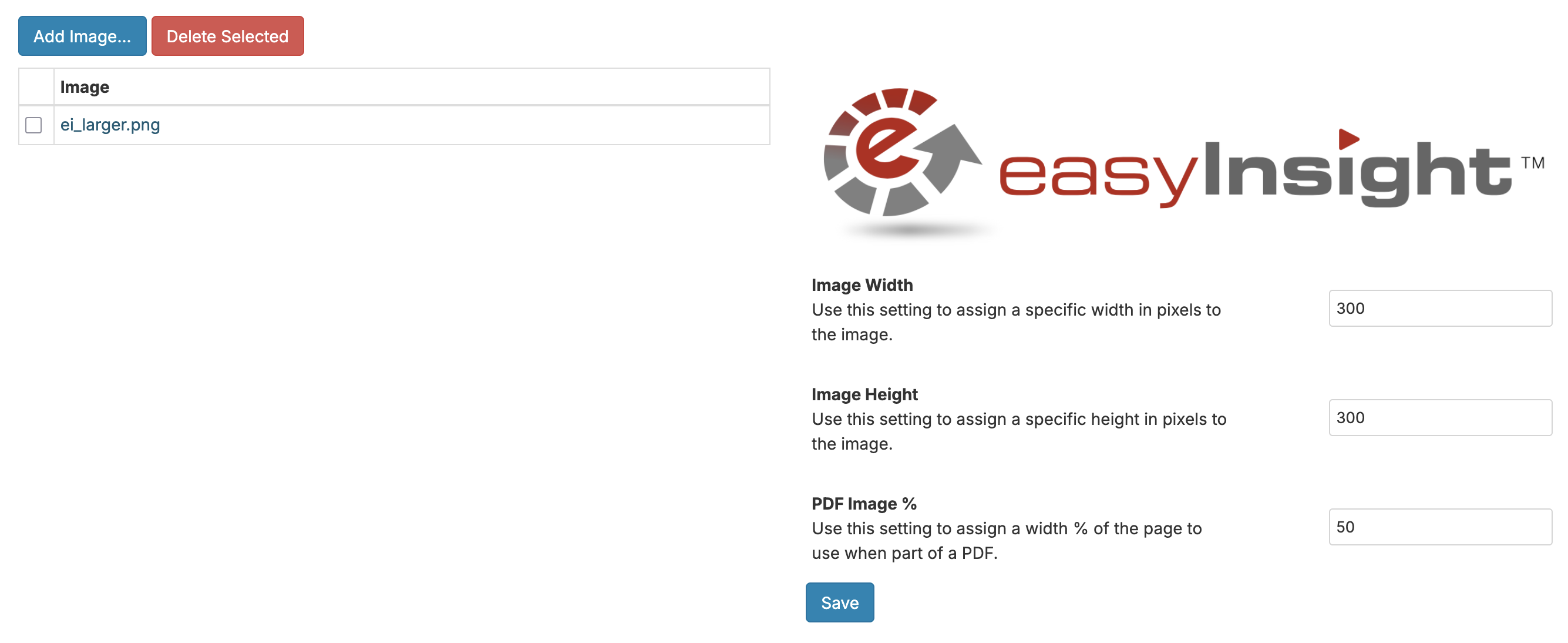Image Options