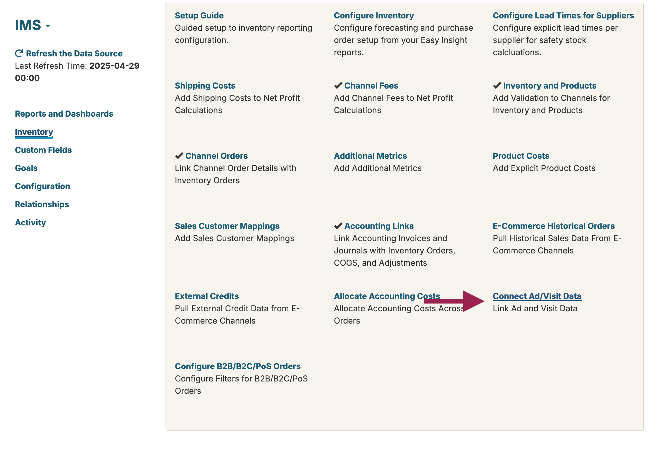 Configure Marketing
