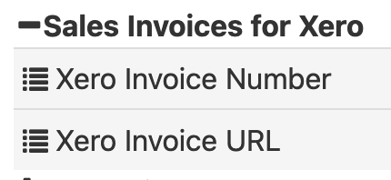Xero Fields