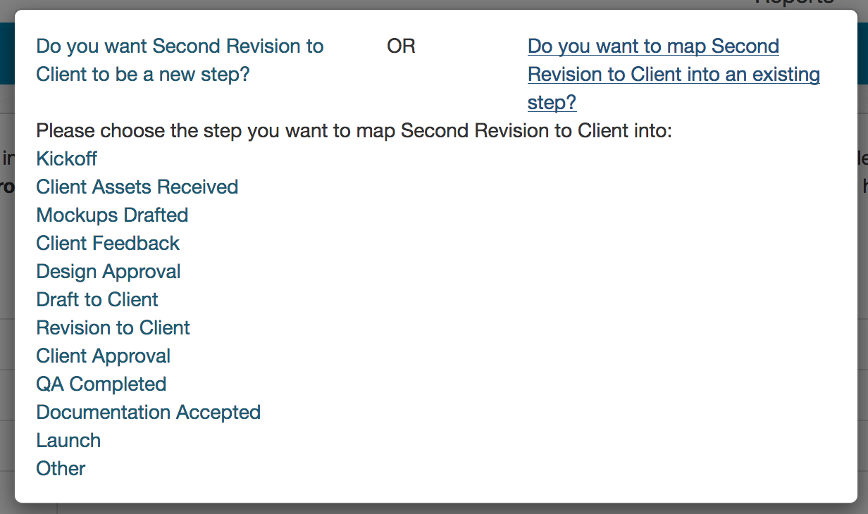 Mapping a step